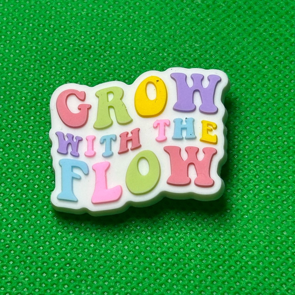 🌼 (5/$10 or 10/$15) NEW Affirmations Croc Charm Collection Grow With The Flow
